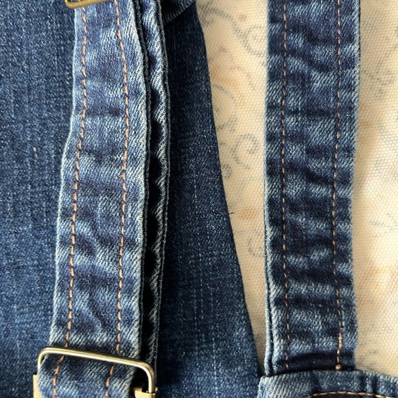 Blue Denim Overalls with Adjustable Straps and Bib Front - Picture 14 of 14